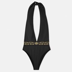 VERSACE GRECA BORDER ONE-PIECE SWIMSUIT